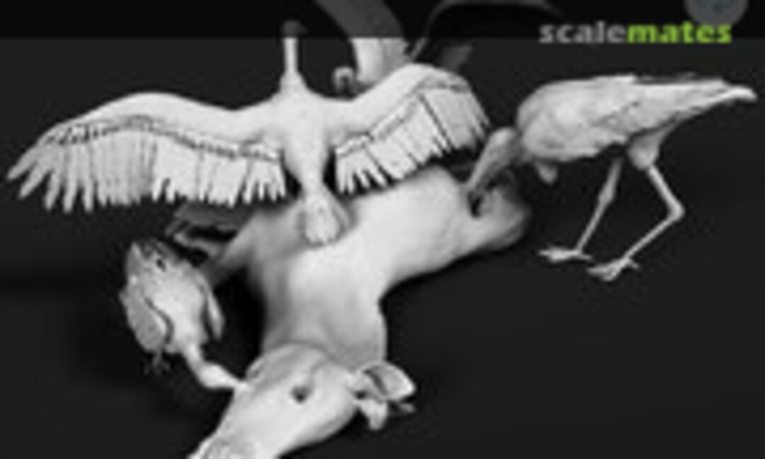 1:35 Plains zebra carcass with scavengers (miniNature 5814219) 5814219