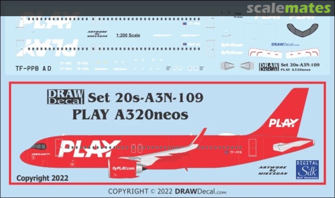 Boxart PLAY A320neo 20-A3N-109 Draw Decal