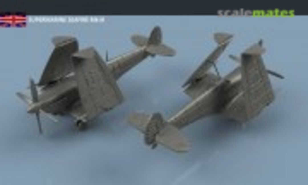 1:700 Supermarine Seafire Mk.III folded wings - 3D printing (5 pcs) (L'Arsenal 3D700374) 3D700374
