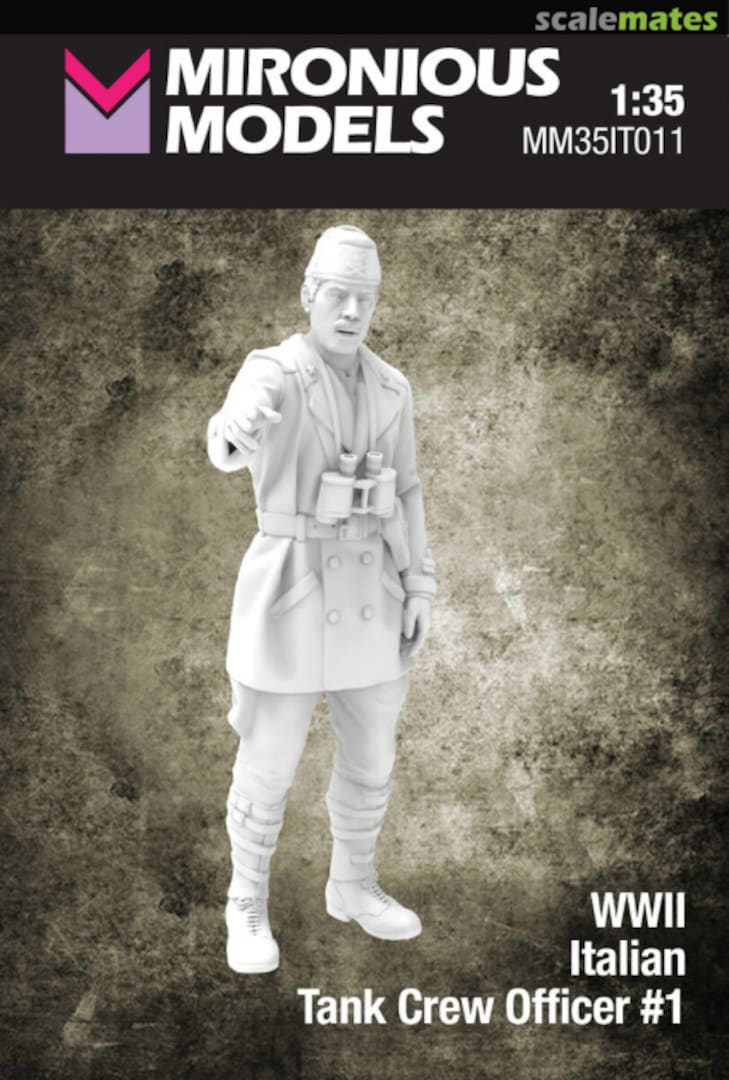 Boxart Italian WWII Tank Crew Officer No.1 (1 Figure / 3D-Printed) MM35IT011 Mironious Models Boxart Italian WWII Tank Crew Officer No.1 (1 Figure / 3D-Printed) MM35IT011 Mironious Models