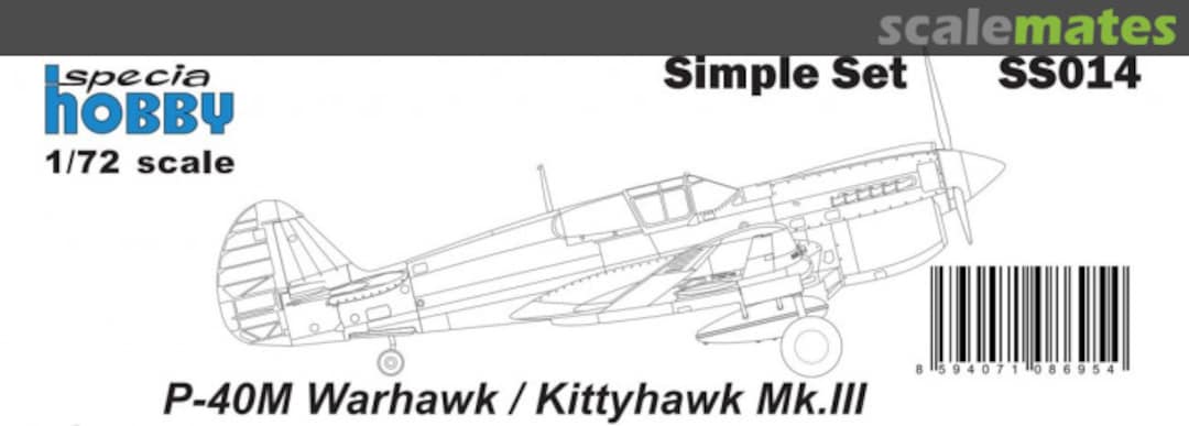 Boxart P-40M Warhawk/Kittyhawk Mk.III SS014 Special Hobby