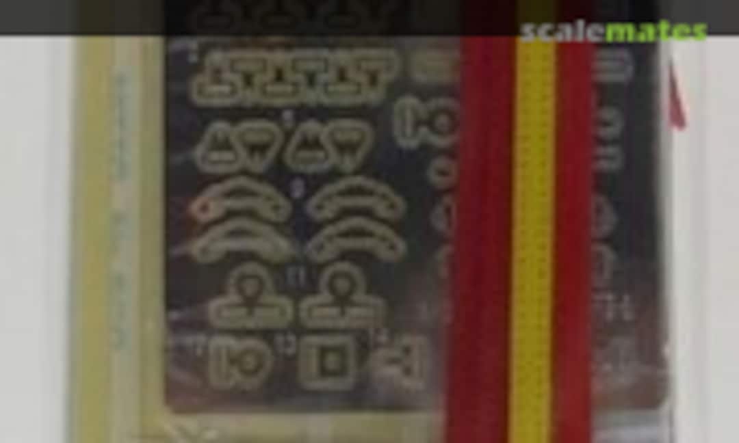 1:24 Seat belt set Red (Model Factory Hiro P-1034)