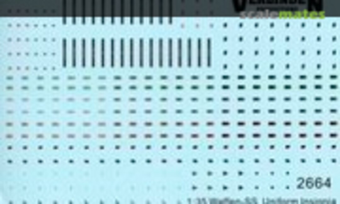 1:35 waffen SS Uniform Insigna Decal (Verlinden Productions 2664) 2664