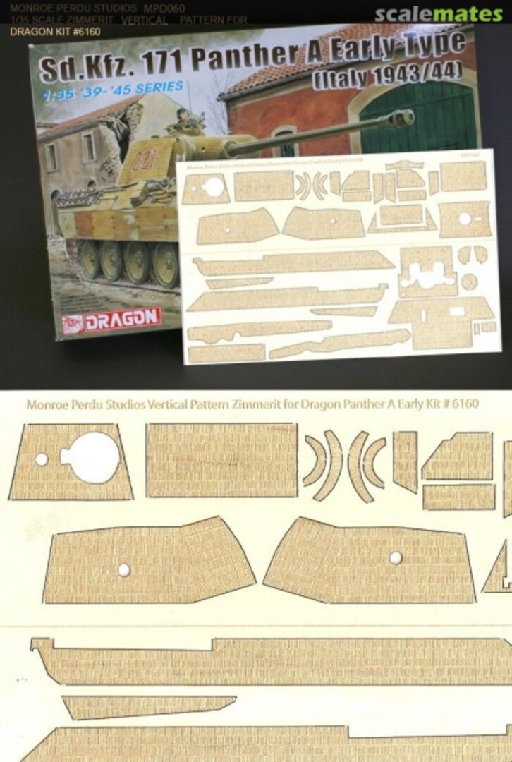 Boxart VERTICAL PATTERN ZIMERIT FOR Panther A MPD-060 Monroe Perdu Studios Boxart VERTICAL PATTERN ZIMERIT FOR Panther A MPD-060 Monroe Perdu Studios