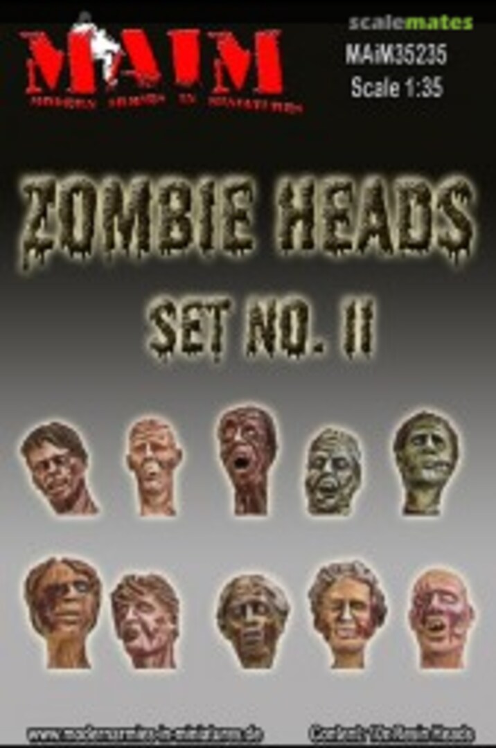 Boxart Zombie Heads (10 pcs) MAIM35235 MAiM Boxart Zombie Heads (10 pcs) MAIM35235 MAiM