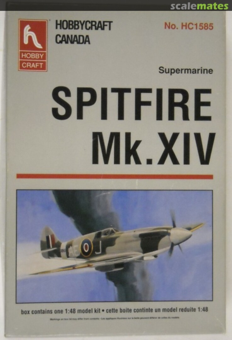 Boxart Supermarine Spitfire Mk.XIV HC1585 Hobbycraft Boxart Supermarine Spitfire Mk.XIV HC1585 Hobbycraft