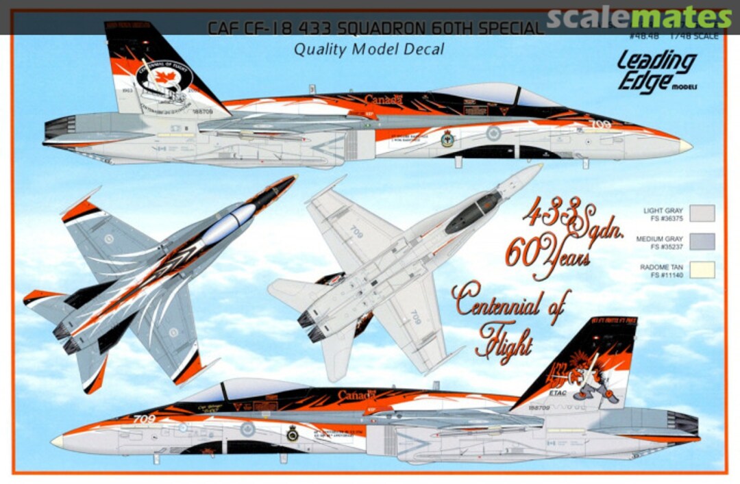 Boxart CAF CF-18 433 Squadron 60th Special 72.48 Leading Edge Boxart CAF CF-18 433 Squadron 60th Special 72.48 Leading Edge