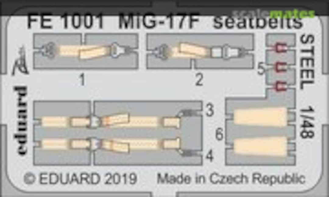 1:48 MiG-17F seatbelts STEEL (Eduard FE1001)