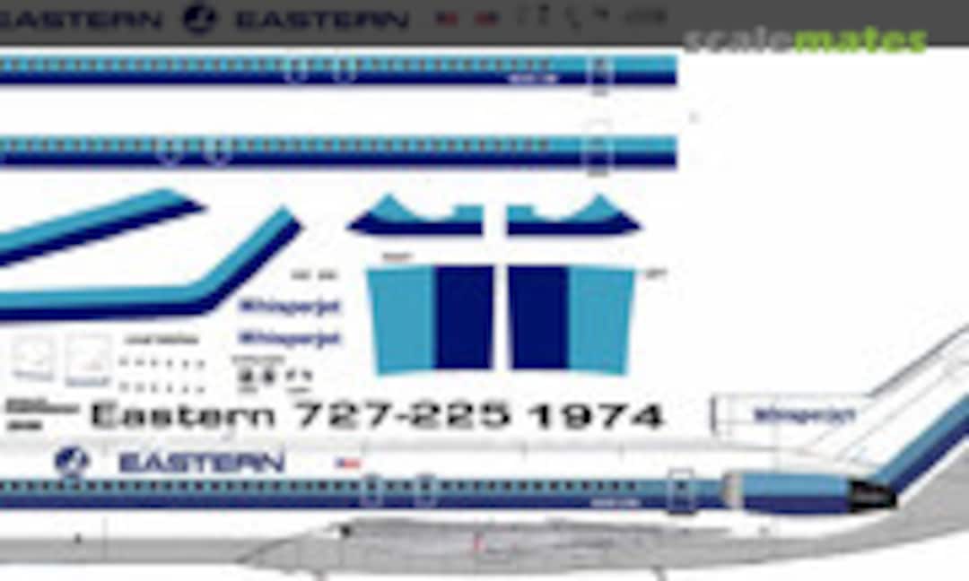 1:144 Eastern 727-225 1974 (Pointerdog Decals 727 EAL)