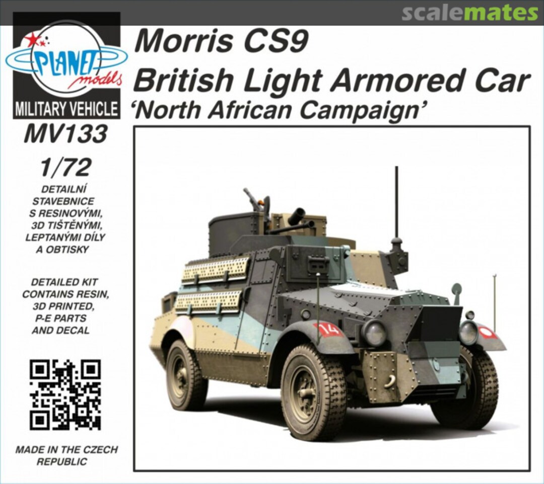 Boxart Morris CS9 British Light Armored Car MV133 Planet Models Boxart Morris CS9 British Light Armored Car MV133 Planet Models