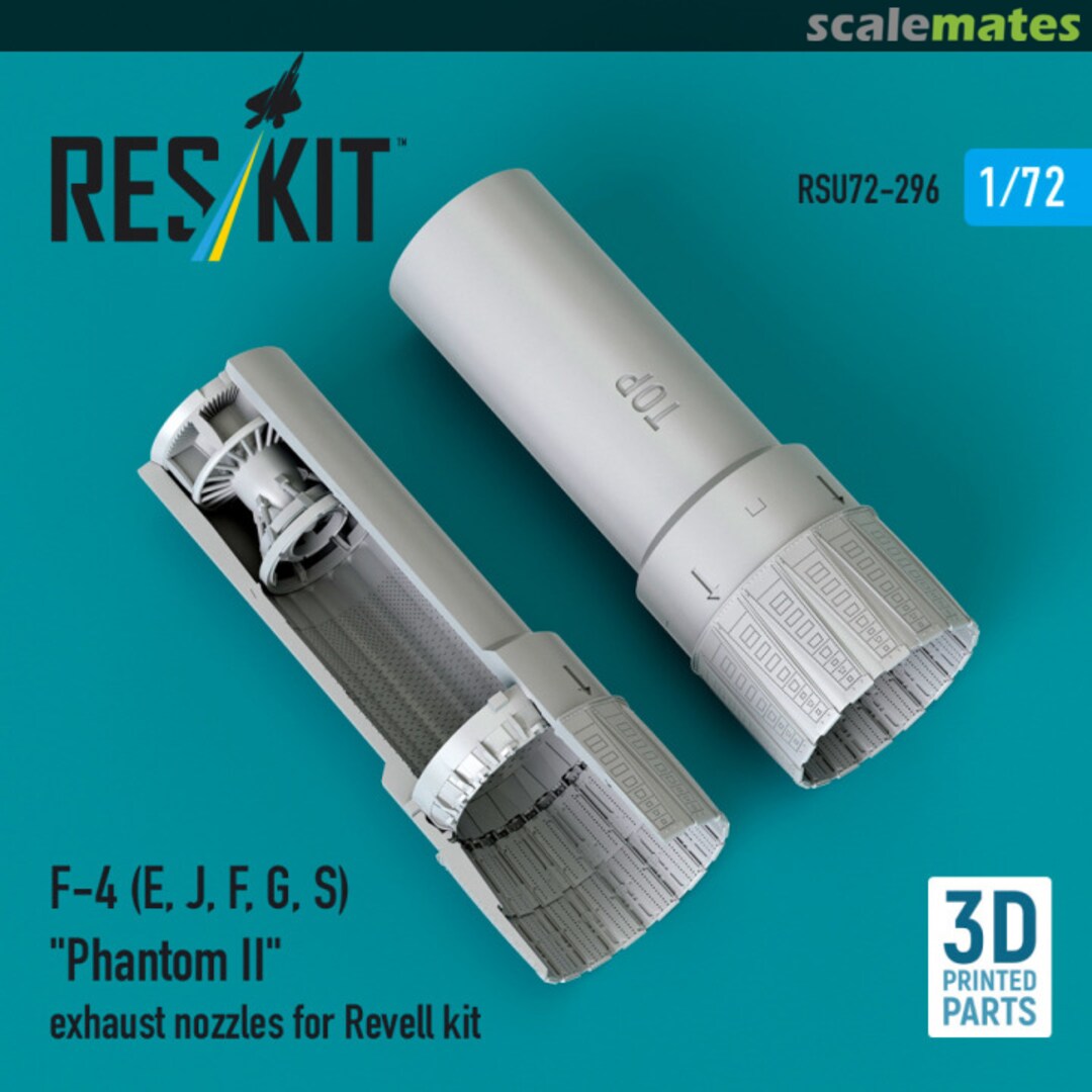 Boxart F-4 (E, J, F, G, S) Phantom II exhaust nozzles RSU72-0296 ResKit