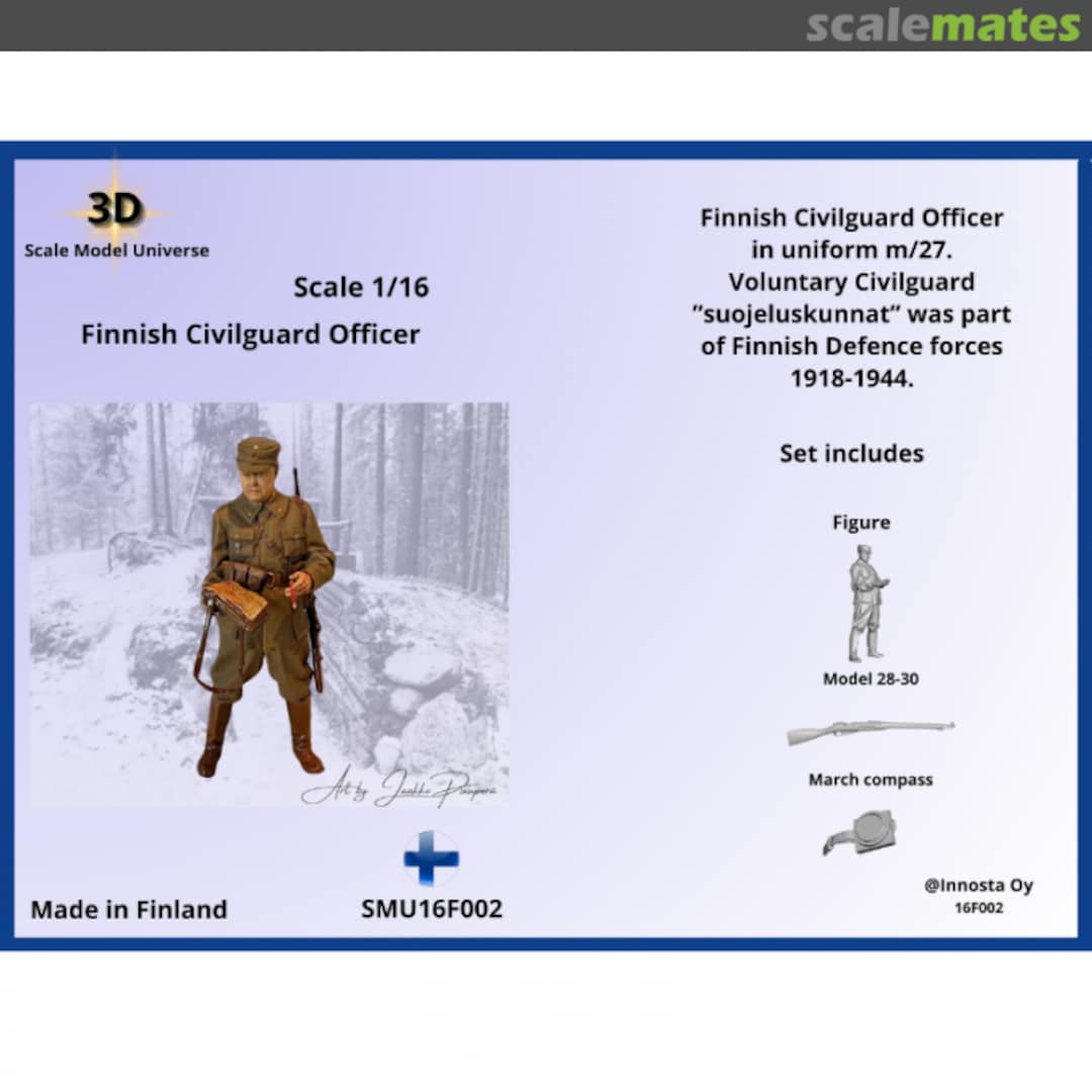 Boxart Finnish Civilguard Officer  3D Scale Model Universe