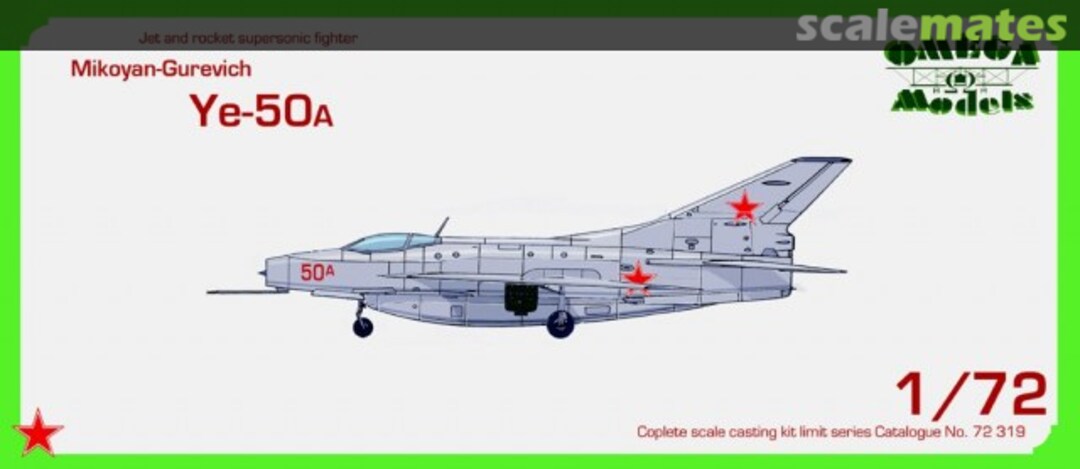 Boxart Mikoyan-Gurevich Ye-50A 72319 Omega Models