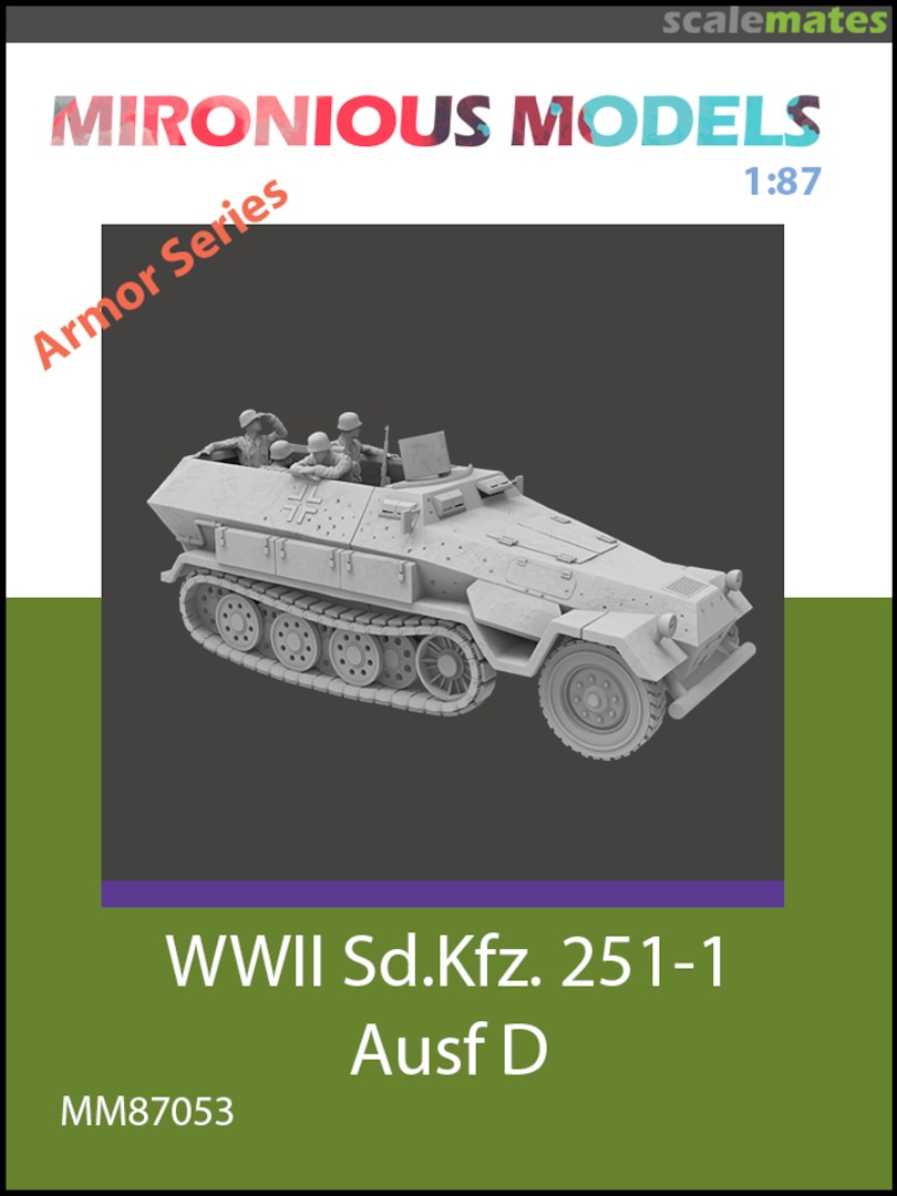 Boxart German WWII Sd.Kfz. 251/1 Ausf D MM87053 Mironious Models