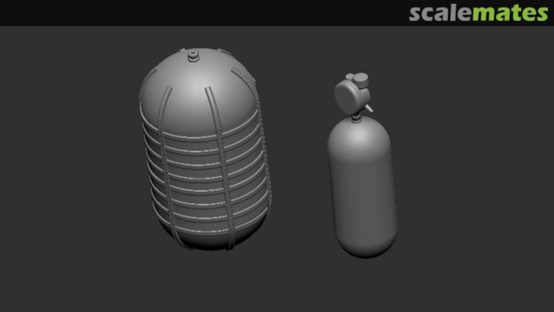 Boxart Set of Oxygen Tanks and Cylinders for US WWII Bombers L001-48 Firma49 Boxart Set of Oxygen Tanks and Cylinders for US WWII Bombers L001-48 Firma49
