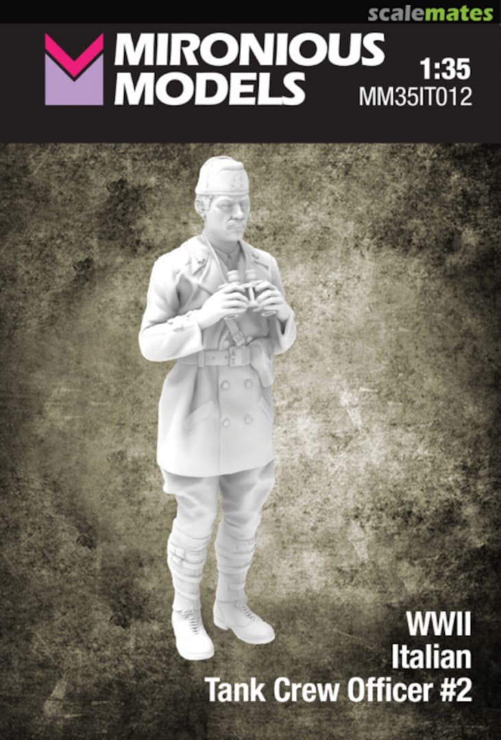 Boxart Italian WWII Tank Crew Officer No.2 (1 Figure / 3D-Printed) MM35IT012 Mironious Models Boxart Italian WWII Tank Crew Officer No.2 (1 Figure / 3D-Printed) MM35IT012 Mironious Models