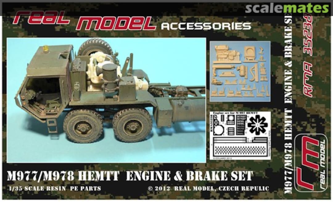 Boxart M977/M978 HEMTT Engine & Brake Set RMA35238 Real Model Boxart M977/M978 HEMTT Engine & Brake Set RMA35238 Real Model