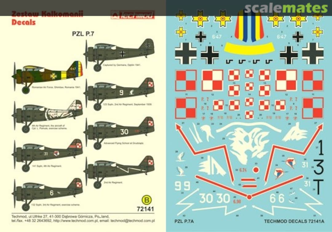 Boxart PZL P.7 72141 Techmod Boxart PZL P.7 72141 Techmod