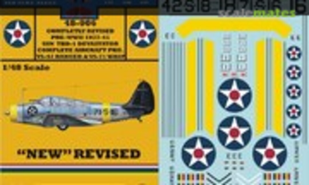 1:48 USN TBD-1 Devastator (Yellow-Wings Decals 48-006) 48-006