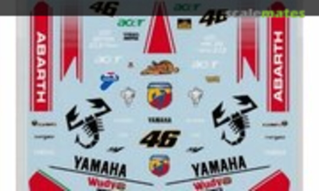 1:12 Yamaha YZR-M1 2007 Decals Abarth Rossi (Museum collection DC-535) DC-535