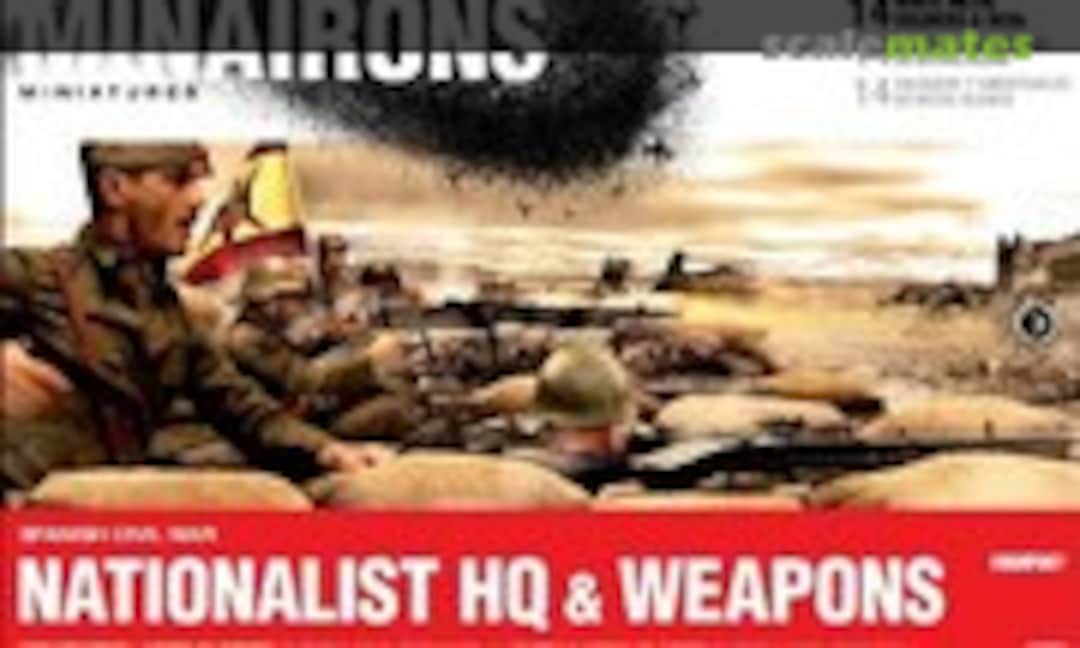 20mm Nationalist HQ & Weapons (Minairons Miniatures 20GEF007) 20GEF007