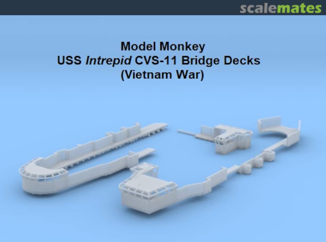 Boxart USS Intrepid CVS-11 Bridge Decks (Vietnam War) 350-CV11 Bridge Decks Model Monkey