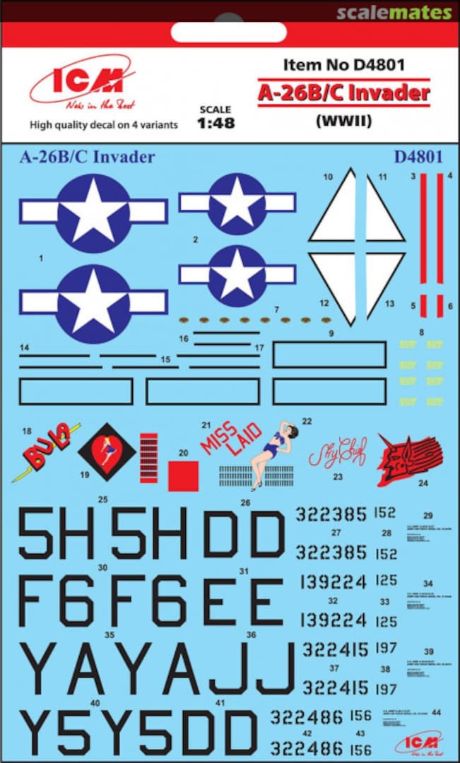 Boxart A-26B/C Invader D4801 ICM Boxart A-26B/C Invader D4801 ICM