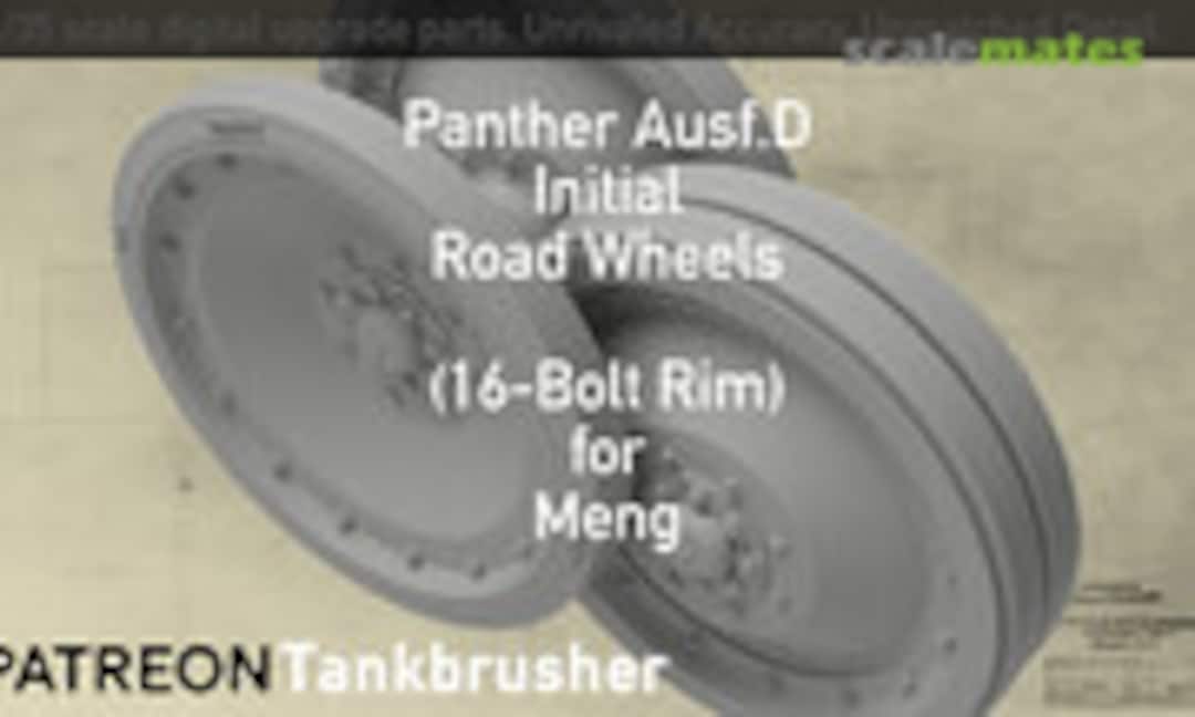 1:35 Panther Ausf. D 16-bolt Initial Road Wheels (Tankbrusher Scale Modeling 352404003) 352404003