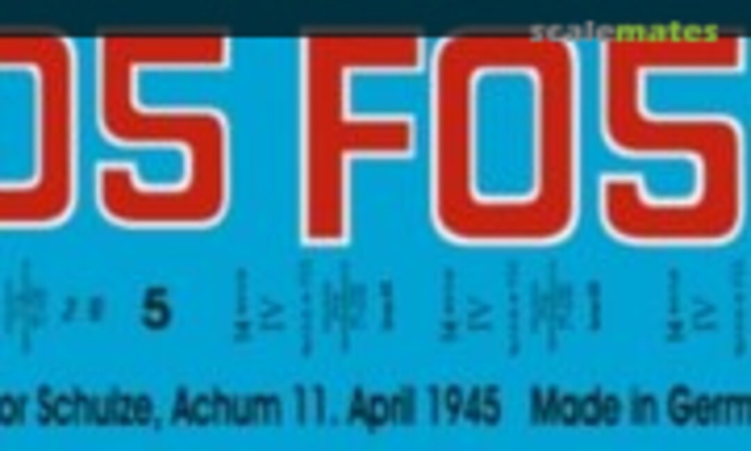 1:16 Tiger I Ausf.E Group Fehrmann Maj Schulze Achum 11. April 1945 (Peddinghaus-Decals EP 1594) EP 1594