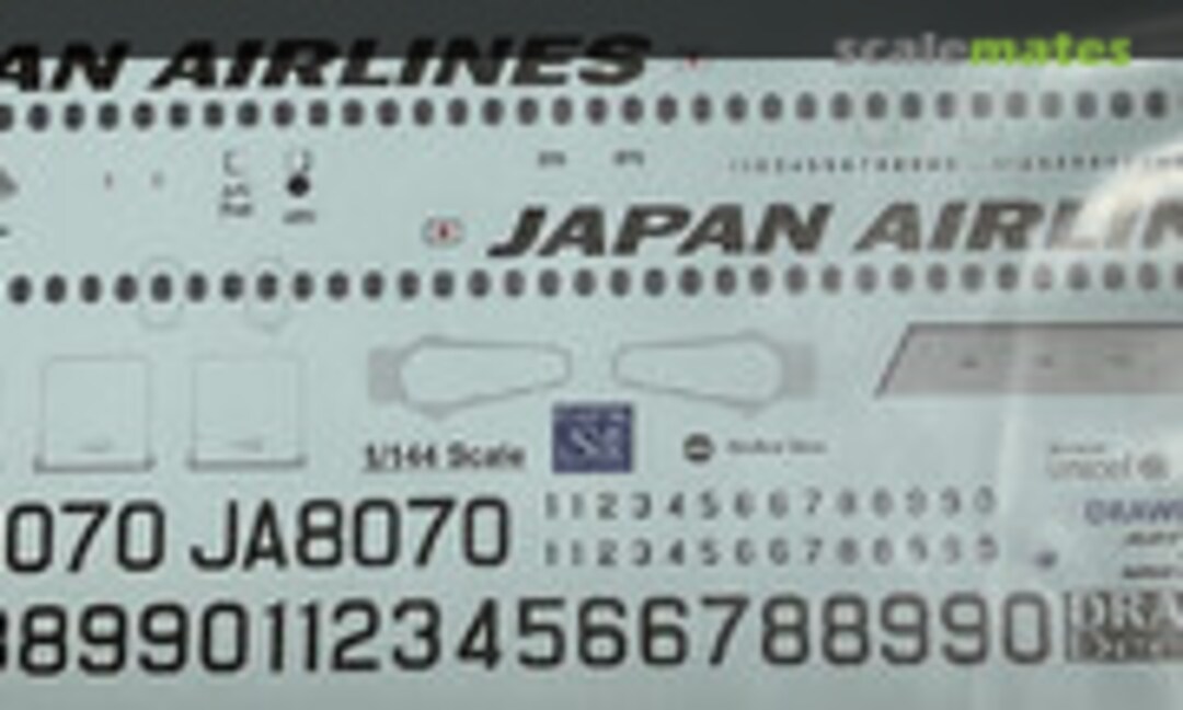 1:144 Japan Airlines 2011 Scheme MD90 (Draw Decal 44S-MD90-2) 44S-MD90-2