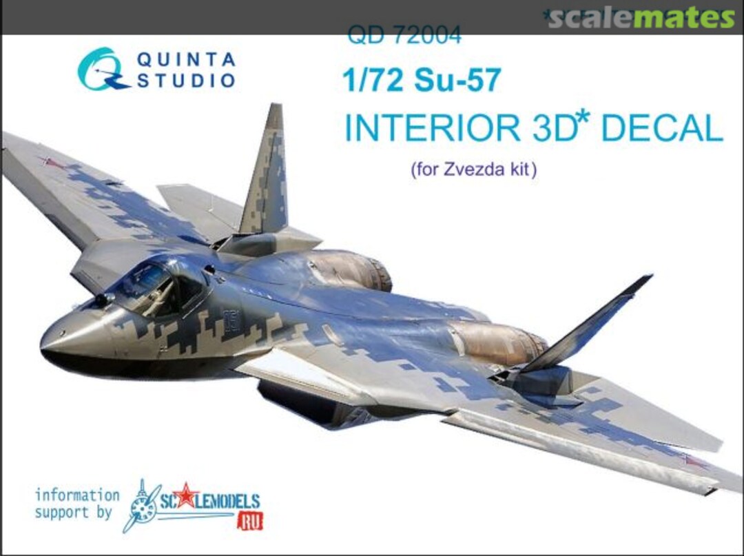 Boxart Su-57 interior 3D decals QD72004 Quinta Studio Boxart Su-57 interior 3D decals QD72004 Quinta Studio