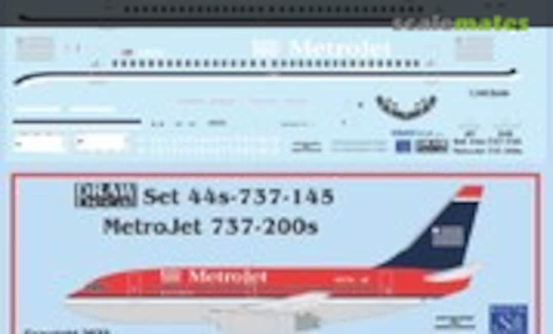 1:144 MetroJet 737-200s (Draw Decal 44-737-145) 44-737-145