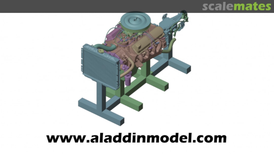 Boxart 302 small block V8 engine 00119 Aladdin Model Boxart 302 small block V8 engine 00119 Aladdin Model