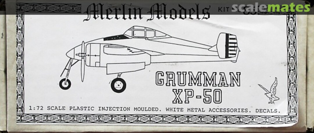 Boxart Grumman XP-50 85 Merlin Models Boxart Grumman XP-50 85 Merlin Models