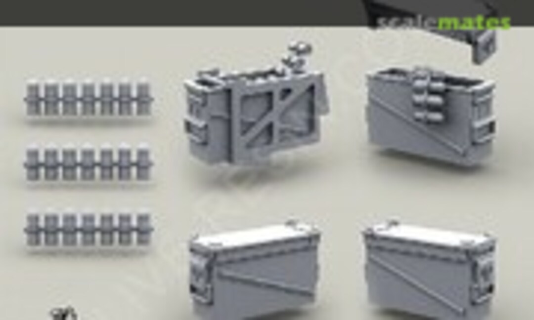 1:35 Mk19-3/Mk 47 PA120 32 Cart 40mm Ammo Boxes, Belts (Live Resin LRE-35081) LRE-35081
