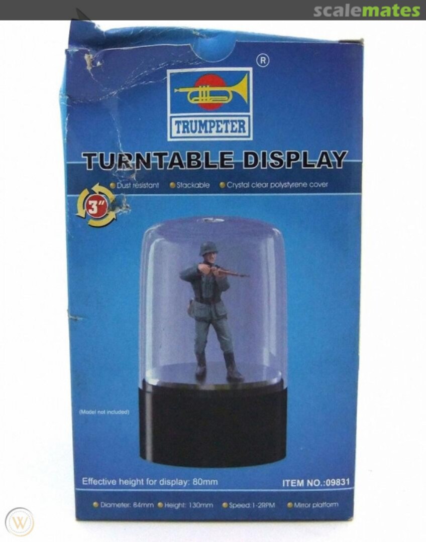 Boxart Turn Table for personal Display with Mirror 09831 Trumpeter