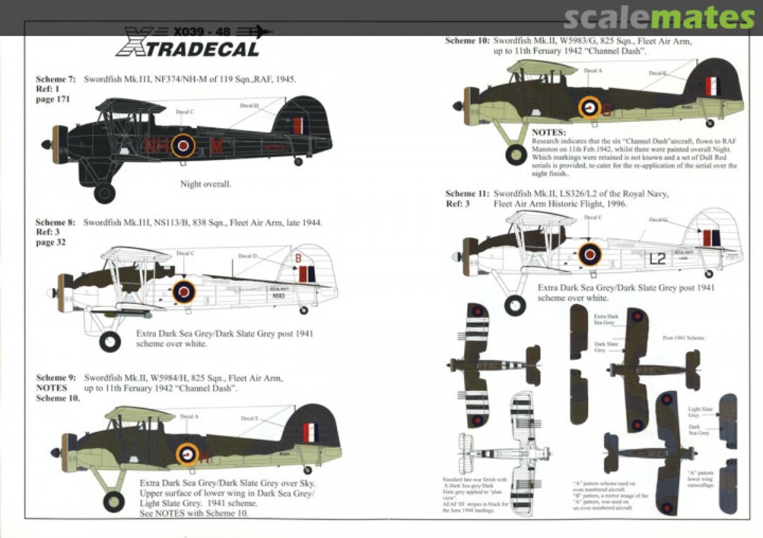 Boxart Swordfish Mk.II/III X48-039 Xtradecal