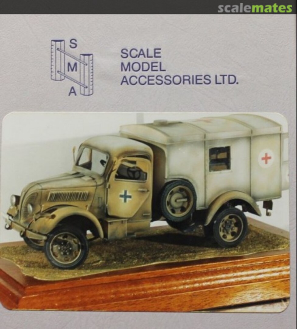 Boxart German Phaenomen-Granit Ambulance SMA104 Scale Model Accessories Boxart German Phaenomen-Granit Ambulance SMA104 Scale Model Accessories