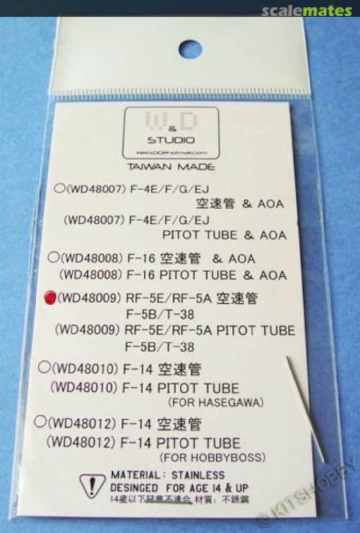 Boxart RF-5A/RF-5E/F-5B/T-38 Pitot tube WD48009 W&D Studio Boxart RF-5A/RF-5E/F-5B/T-38 Pitot tube WD48009 W&D Studio