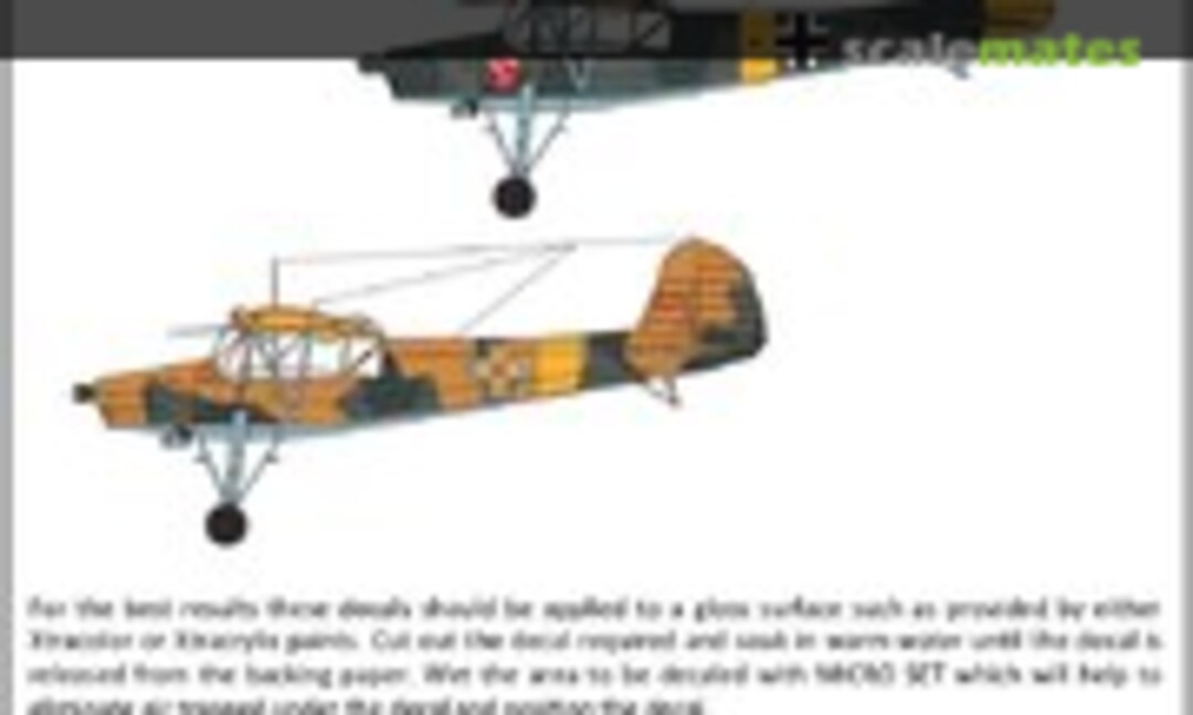 1:48 Fieseler Fi-156C Storch & MS 500 (Xtradecal X48196) X48196