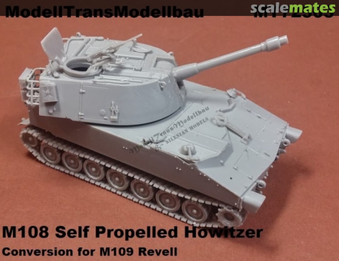 Boxart M108 Self Propelled Howitzer MT72503 Modell Trans Modellbau Boxart M108 Self Propelled Howitzer MT72503 Modell Trans Modellbau