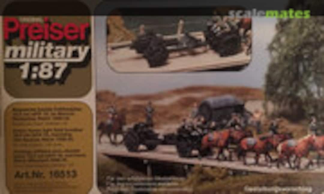 1:87 Bespannte leichte Feldhaubitze 10,5cm (Preiser 16513)