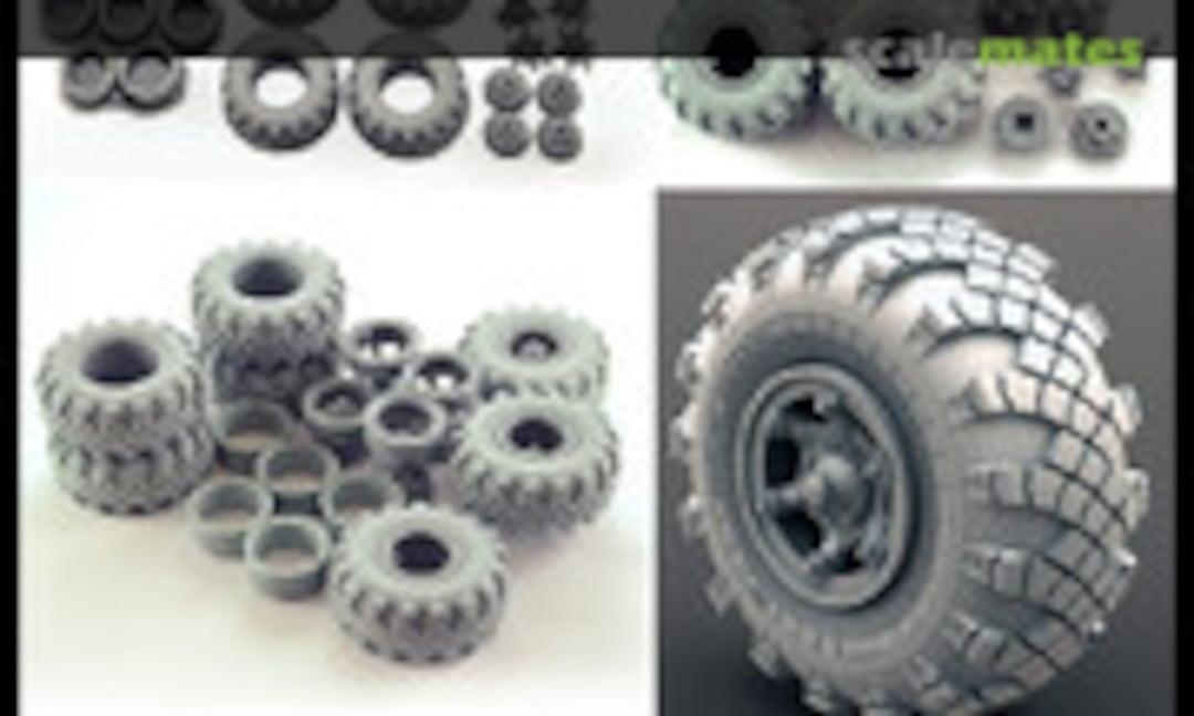 1:35 Wheel sets VID-201 for 6X6 Truck KRAZ (Miniarm B35104) B35104