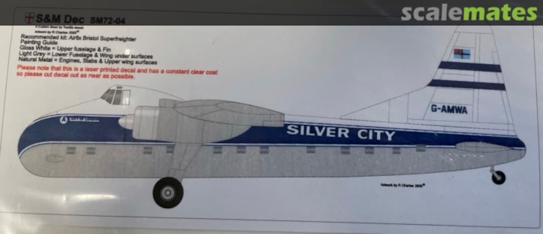 Boxart Bristol Superfreighter - Silver City Airways SM72-04 S&M Dec Boxart Bristol Superfreighter - Silver City Airways SM72-04 S&M Dec