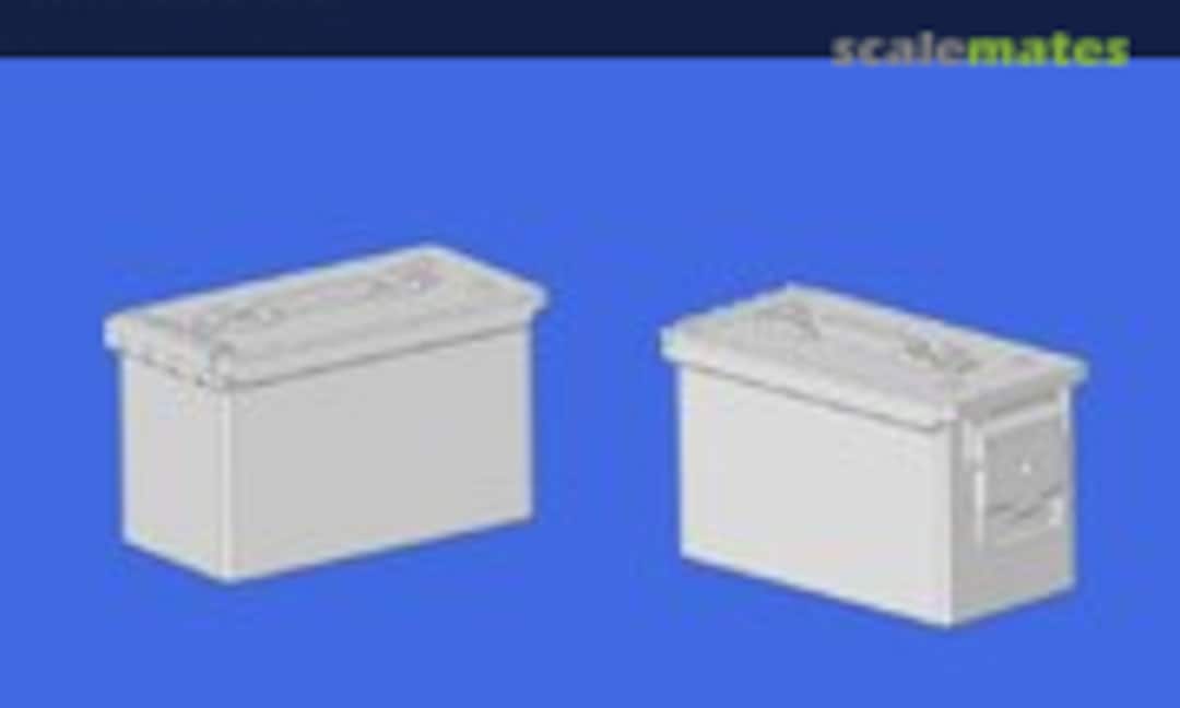 1:35 Modern 0.50 Cal Ammo Box (x2) (3D MicroCosmos MC-35-31) MC-35-31