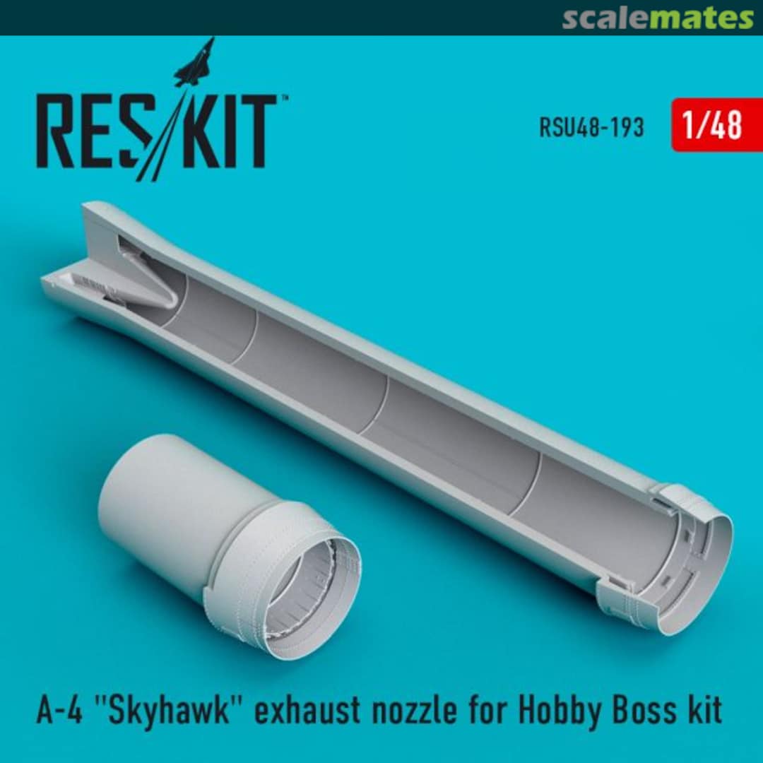 Boxart A-4 (E,F,K,L,M) Skyhawk exhaust nozzle RSU48-0193 ResKit Boxart A-4 (E,F,K,L,M) Skyhawk exhaust nozzle RSU48-0193 ResKit