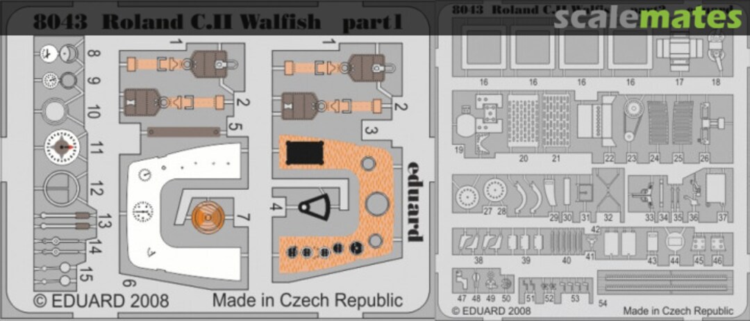 Boxart Roland C. II Walfish PE-set 8043-LEPT Eduard Boxart Roland C. II Walfish PE-set 8043-LEPT Eduard