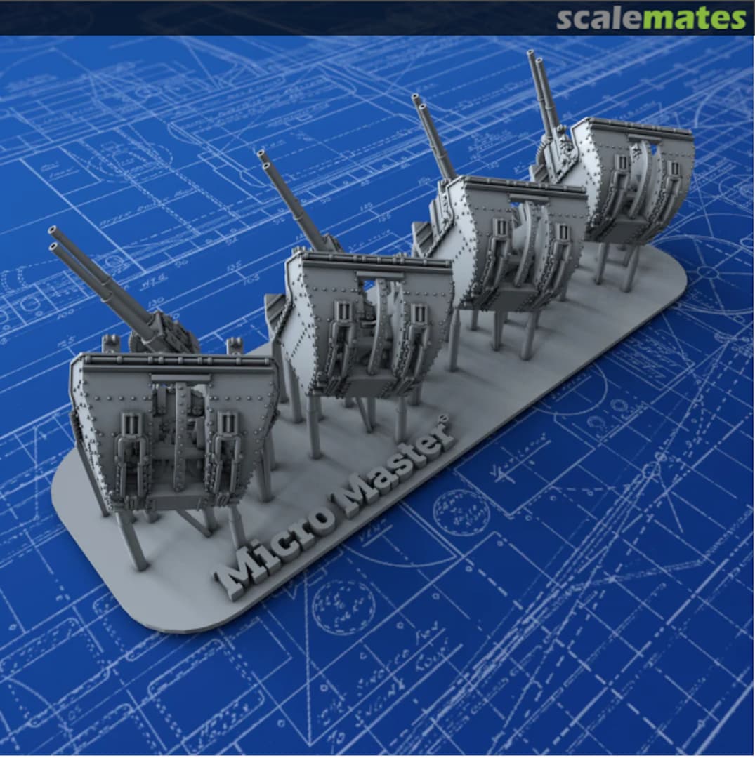Boxart 4"/45 (10.2cm) QF MKXVI (MKXIX Twin Mounts) MM0047P Micro Master Boxart 4"/45 (10.2cm) QF MKXVI (MKXIX Twin Mounts) MM0047P Micro Master