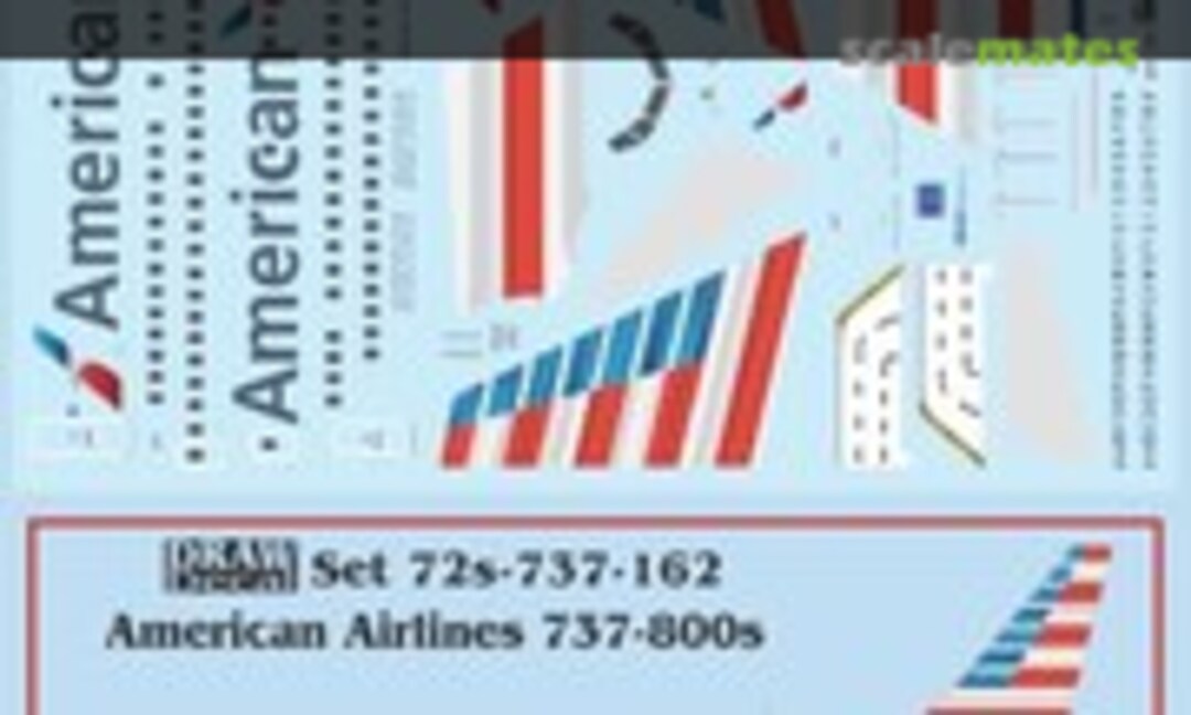 1:72 American Airlines 737-800s (Draw Decal 72-737-162) 72-737-162