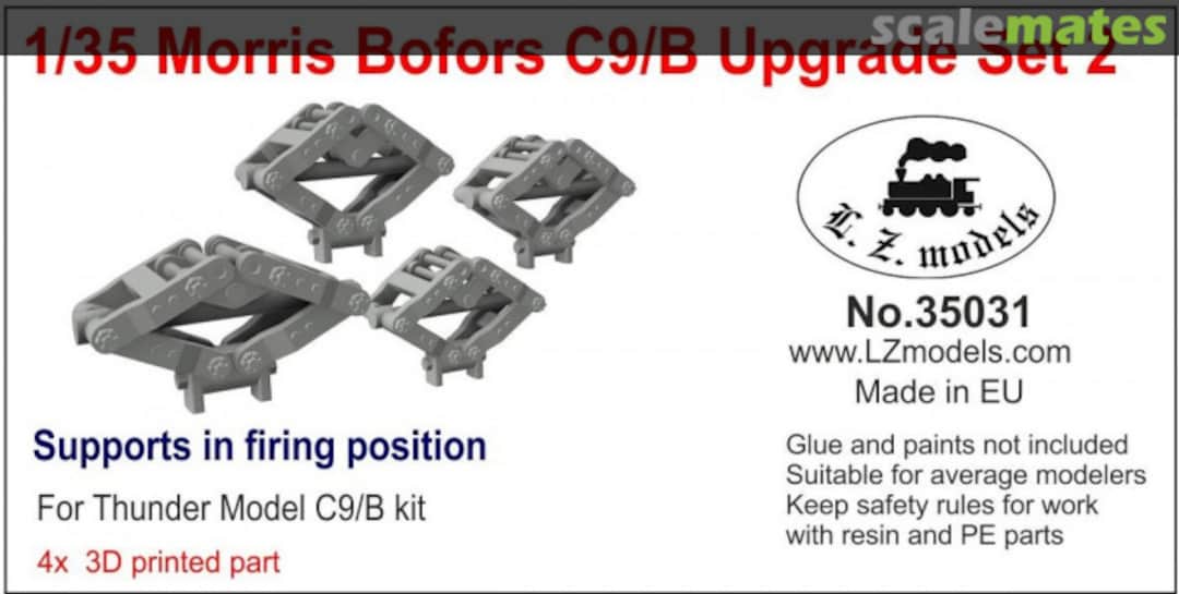 Boxart Morris Bofors C9/B upgrade set 2 35031 L.Z. Models Boxart Morris Bofors C9/B upgrade set 2 35031 L.Z. Models